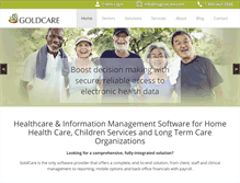Tablet Screenshot of mygoldcare.com